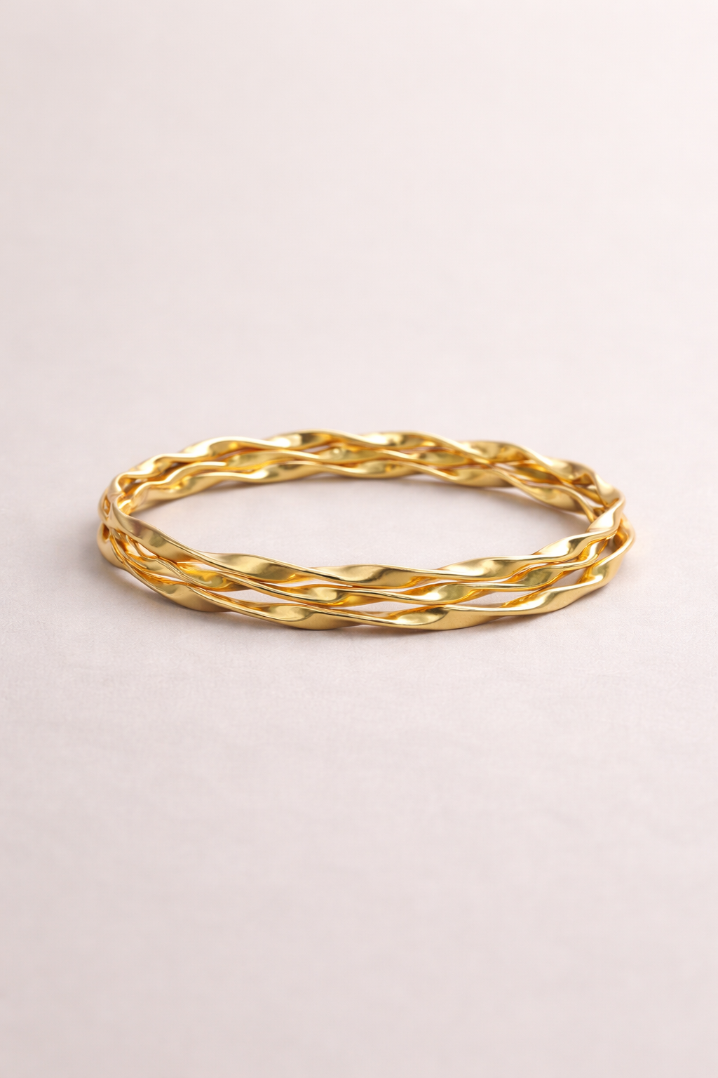 Twisted Gold Bangle